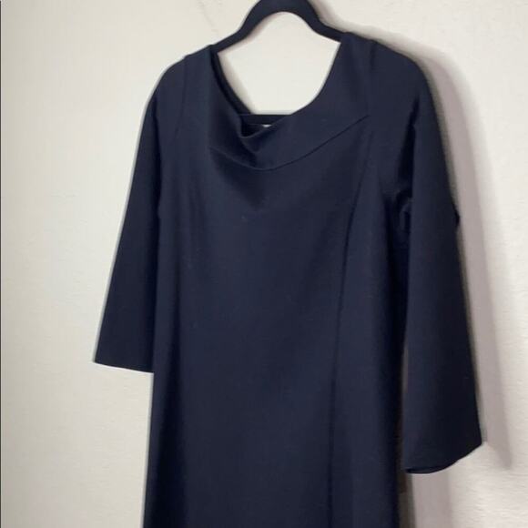 Eileen Fischer 3/4-Sleeve Crepe Dress - Picture 4 of 10